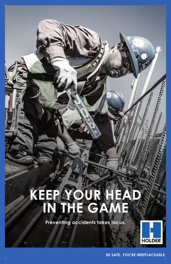 Keep Your Head In The Game. Preventing Accidents Takes Focus (English)
