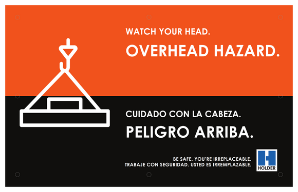 Watch Your Head. Overhead Hazard.