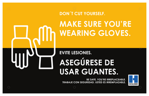 Don’t Cut Yourself. Make Sure You're Wearing Gloves