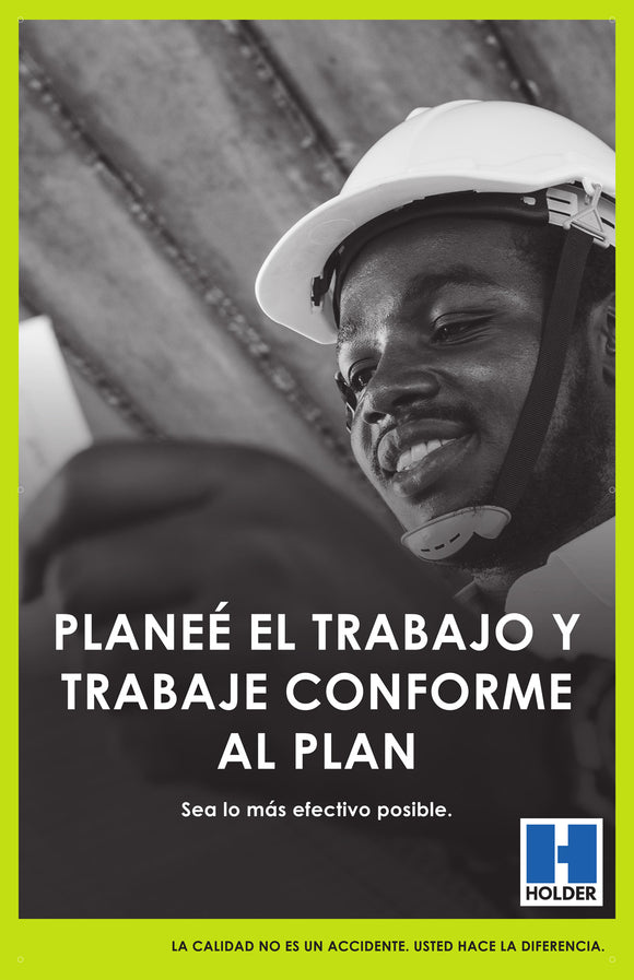 Plan the Work & Work The Plan (Spanish)