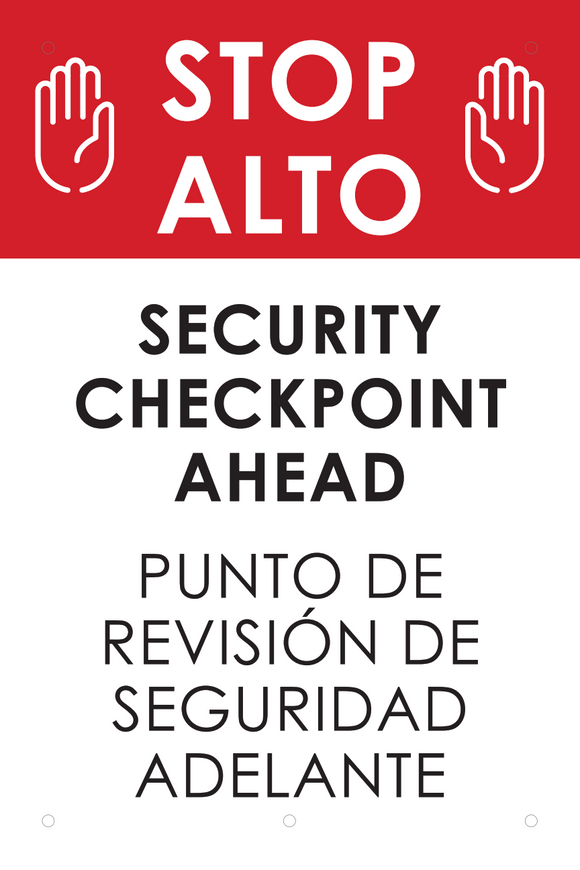 Stop - Security Checkpoint Ahead
