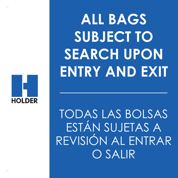 Subject To Search Bags